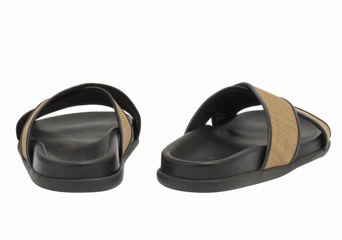 Sandali Scorrevoli Ancient Greek Sandals Thais Footbed Donna Marroni Nere | AIB6267WB