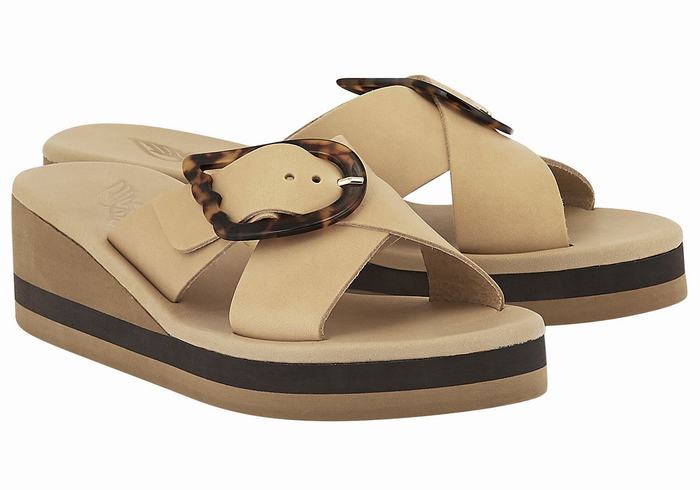 Sandali Zeppa Ancient Greek Sandals Thais Rainbow Donna Beige Nere | ZLK1612GX