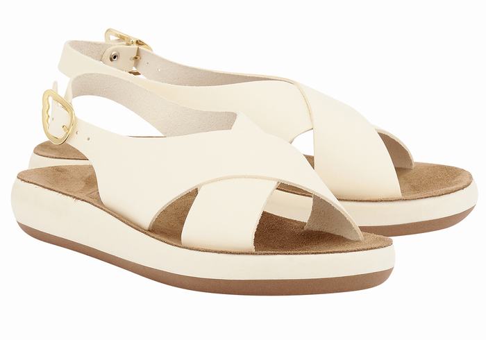 Sandali con Plateau Ancient Greek Sandals Maria Comfort Donna Bianche | UUW942DS