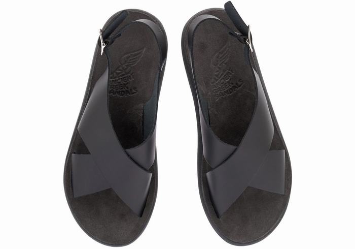 Sandali con Plateau Ancient Greek Sandals Maria Comfort Donna Nere | IIZ387IB