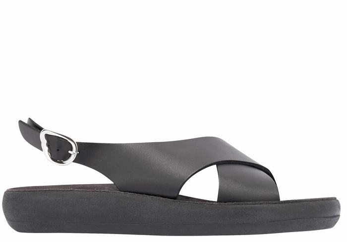 Sandali con Plateau Ancient Greek Sandals Maria Comfort Donna Nere | IIZ387IB